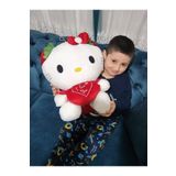 AİLENİZİN OYUNCAKCISI Sevgiliye özel kırmızı renk hello kitty pelüş oyuncak 45 cm