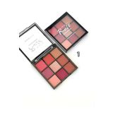 AİLY COSMETİCS Rose Far Paleti 9'lu 01 No & Matte Metallıc