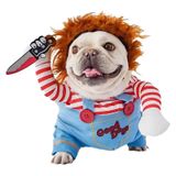 AIMICOCA Evcil Hayvan Ölümcül Cadılar Bayramı Kostümü, Köpek Komik Kostüm Cadılar Bayramı Noel Cosplay Kıyafetleri Sevimli Giysiler Ayarlanabilir Parti Giydirme Giyim Aksesuarları Küçük Orta Büyük Köpekler