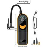 Aimod Airslim Mini Taşınabilir Şarjlı Araba Hava Kompresörü LED Işıklı Oto Araç Lastik Top Şişirme Pompası