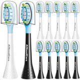 AiNeedCare Philips Sonicare için Diş Fırçası Yedek Başlıkları, 12'li Paket, Philips Sonicare ProtectiveClean DiamondClean C2 G2 W 4100 5100 Plak Kontrolü ile Uyumlu