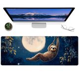 ainori Moonlit Tembel Oyun Mouse Pad - 30,48 x 80,0 cm Kaymaz Kauçuk Masa Matı Gece Gökyüzü Tasarımlı - Ofis Ev için Büyük Genişletilmiş Fare Altlığı - Hayvan Severler ve Rahatlama Dekoru Hayranları