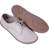 Aintap Bayan Bej Oxford Stil Barefoot Ayakkabı, Taraklı Ayakkabı, 100% El Yapımı ve Napa Deri