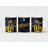 Aion Casa Aıon Casa Marco Asensio Temalı Fenerbahçe Kupa Bardak - Beyaz - Renkli - 325 ml