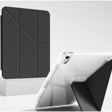 Air 13 Inç M2 2024 Için Kılıf Model A2899 Tam Koruma Darbe Emici 360 Dönebilen Stand Ayarlanabilir Omuz Askısı Kalem Tutucu Siyah Ipad Air 13 2024