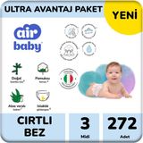 Air Baby No:3 Midi 272 Adet Bebek Bezi