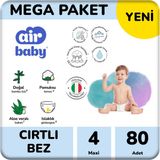 Air Baby No:4 Maxi 80 Adet Bebek Bezi