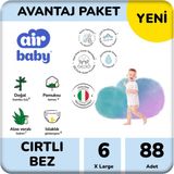 Air Baby No:6 XLarge 88 Adet Bebek Bezi