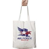 Air Force Askeri Iki Taraf Kalıcı Yıkanabilir Okul Plaj Omuz Bez Çanta