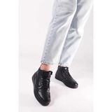 Air Force Hı V2 Hakki Deri Kadın Günlük Spor Ayakkabı RS-8002SIYAH - (DipCamo)Charcoal-White