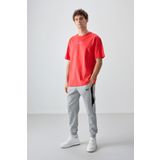 Air Jones 88354 Fiesta Kalın Yumuşak Dokulu Oversize Fit Baskılı Erkek T-Shirt