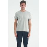 Air Jones Calvin Gri Melanj Basic Erkek T-Shirt - 88245 - G1 Melanj