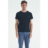 AIR JONES Calvin Lacivert Basic Erkek T-Shirt - 88245