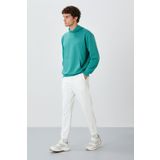 AIR JONES Ekru Yüzeyi Dokulu Standart Fit Erkek Eşofman Alt - 82156