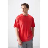 AIR JONES Fiesta %100 Pamuk Kalın Yumuşak Dokulu Oversize Fit Basic Erkek T-Shirt - 88353