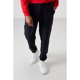 Air Jones Fiesta - Lacivert Pamuklu Kalın Yumuşak Dokulu Comfort Fit Baskılı Erkek Eşofman Takım - 85253 - Fiesta Serisi - Parlement Mavi - 2XL