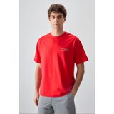 AIR JONES Fiesta Pamuklu Kalın Yumuşak Dokulu Oversize Fit Baskılı Erkek T- Shirt - 88375