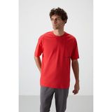 AIR JONES Fiesta Pamuklu Kalın Yüzeyi Dokulu Oversize Fit Baskılı Erkek T-Shirt - 88370