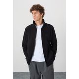 Air Jones Hardy Siyah Standart Kalıp Polar Erkek Sweatshirt - 88299