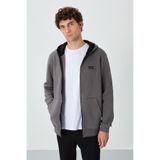 AIR JONES Hector Koyu Gri Şardonlu Erkek Sweatshirt - 88139, Koyu Gri, S
