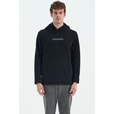 AIR JONES Hern Polar Sweatshirt, S, A14ER-88301, Siyah, erkek