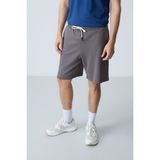 AIR JONES Koyu gri Pamuklu Kalın Yumuşak Dokulu Standart Fit Basic Erkek Şort - 81275