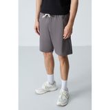 AIR JONES Koyu gri Pamuklu Kalın Yumuşak Dokulu Standart Fit Basic Erkek Şort - 81276