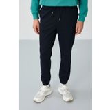 AIR JONES Lacivert Yüzeyi Dokulu Standart Fit Erkek Eşofman Alt - 82156
