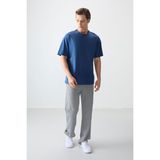 Air Jones Parlament %100 Pamuk Kalın Yumuşak Dokulu Oversize Fit Basic Erkek T-Shirt - 88353 - 2XL