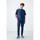 AIR JONES Parlament Pamuklu Kalın Yumuşak Dokulu Oversize Fit Basic Erkek Eşofman Takım - 85251