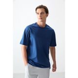 AIR JONES Parlament Pamuklu Kalın Yumuşak Dokulu Oversize Fit Basic Erkek T- Shirt - 88377