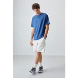 AIR JONES Parlament Pamuklu Kalın Yumuşak Dokulu Oversize Fit Basic Erkek T- Shirt - 88378