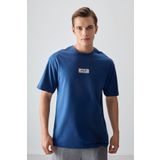 AIR JONES Parlament Pamuklu Kalın Yumuşak Dokulu Oversize Fit Baskılı Erkek T- Shirt - 88376