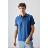 AIR JONES Parlament Pamuklu Kalın Yumuşak Dokulu Polo Yaka Oversize Fit Basic Erkek T- Shirt - 88381