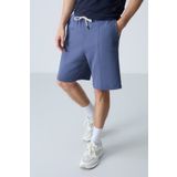 Air Jones Petrol Pamuklu Kalın Yumuşak Dokulu Standart Fit Basic Erkek Şort - 81277