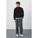 AIR JONES Ruby Siyah Standart Kalıp Polar Erkek Sweatshirt - 88300
