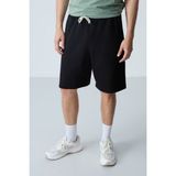 AIR JONES Siyah Pamuklu Kalın Yumuşak Dokulu Standart Fit Basic Erkek Şort - 81275