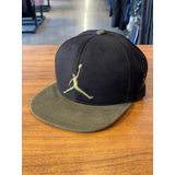 Air Jordan Siyah Haki Hiphop Snapback Rapper Basket Cap Şapka Siyah - Haki