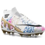 Air Laliga Krampon Çoraplı - Beyaz/altın/desenli - Beyaz - Altın