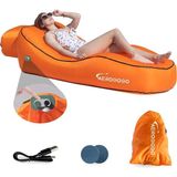 Air Lounger Cl1: One-Key Otomatik Şişme Şezlong - Beyaz - Gold - Çok Renkli