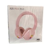 Air Max Rgb Led Işıklı Stereo Kulaklık-Pembe