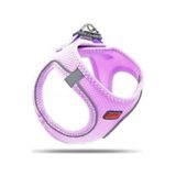 Air-Mesh Küçük ve Orta Irk Kedi Köpek Göğüs Tasması - Yumuşak, Nefes Alabilir, Dayanıklı LİLA 2XS