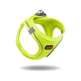 Air-Mesh Küçük ve Orta Irk Kedi Köpek Göğüs Tasması - Yumuşak, Nefes Alabilir, Dayanıklı NEON LİME XS