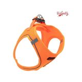 Air-Mesh Küçük ve Orta Irk Kedi Köpek Göğüs Tasması - Yumuşak, Nefes Alabilir, Dayanıklı NEON TURUNCU XS