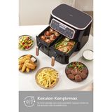 Air pro Cook Duo Tandır Xxxl 4+4 Litre Aırfryer Space Gray Black - Gri - Siyah