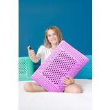 Air Terapi Hava Kanallı Ortopedik Yastık Visco Yastık Mor 60X40x16cm