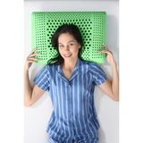 Air Terapi Hava Kanallı Ortopedik Yastık Visco Yastık Yeşil 60 x 40 x 16 cm