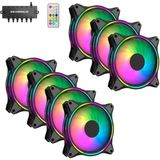 Air Turbine 7X120MM 7'li Argb Pro Fan Seti Kit Kasa Fanı (Kontrolcülü ve Kumandalı)