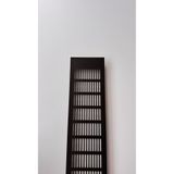 air vent 10x40cm Aluminyum Havalandırma Menfezi 100*400mm, Siyah