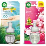 Air Wick 2 Adet Elektrikli Oda Kokusu Yedek Şişe Turkuaz Sular + Sakura Bahçesi 2x19 ml Etkili Koku
